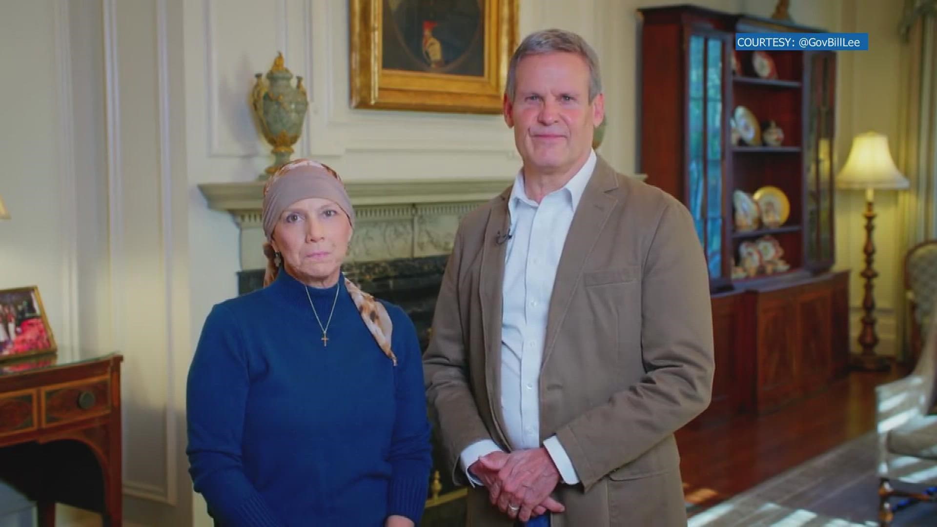 Governor Bill Lee and First lady Maria Lee posted this video on Twitter, wishing Tennesseans a happy Thanksgiving.