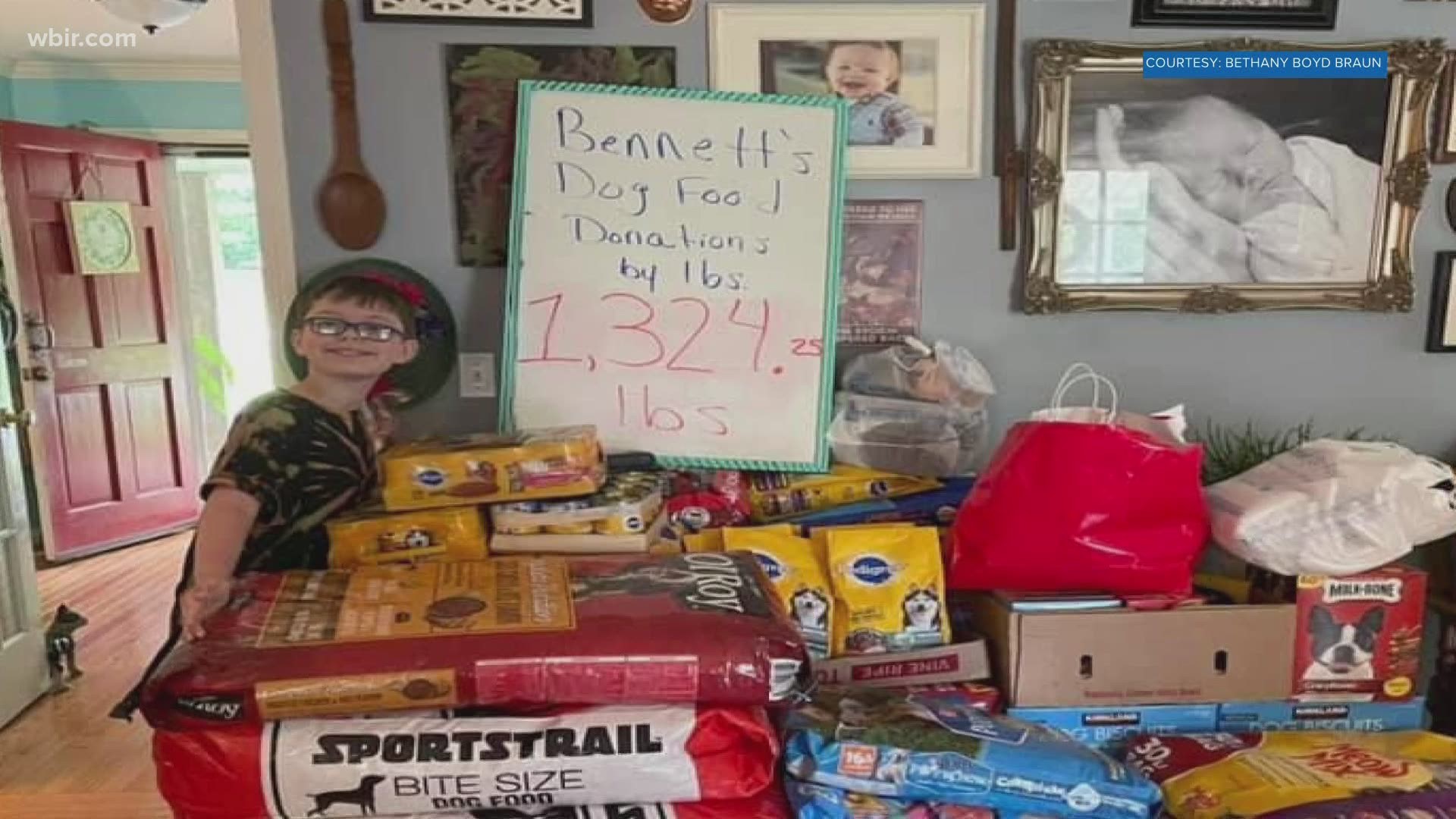 A Tennessee boy is using his birthday as an excuse to help out pets.