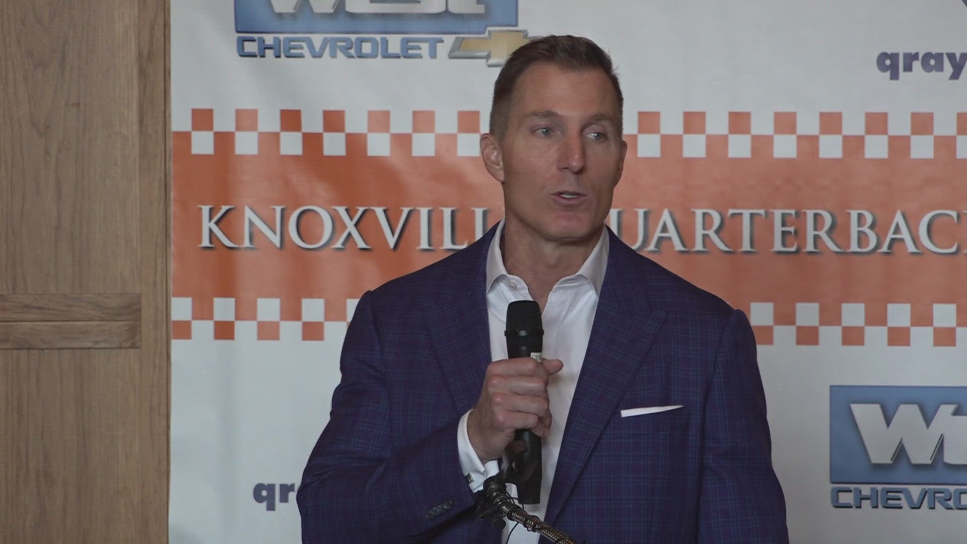 Chris Doering, an SEC Network analyst, made a guest appearance at the Knoxville Quarterback Club on Monday.