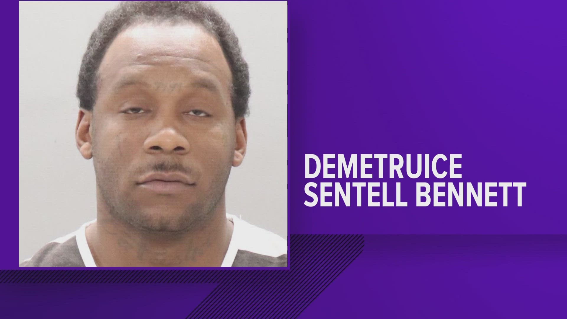 A jury found 34-year-old Demetruice Bennett guilty of unlawful possession of a weapon, assault and evading arrested.