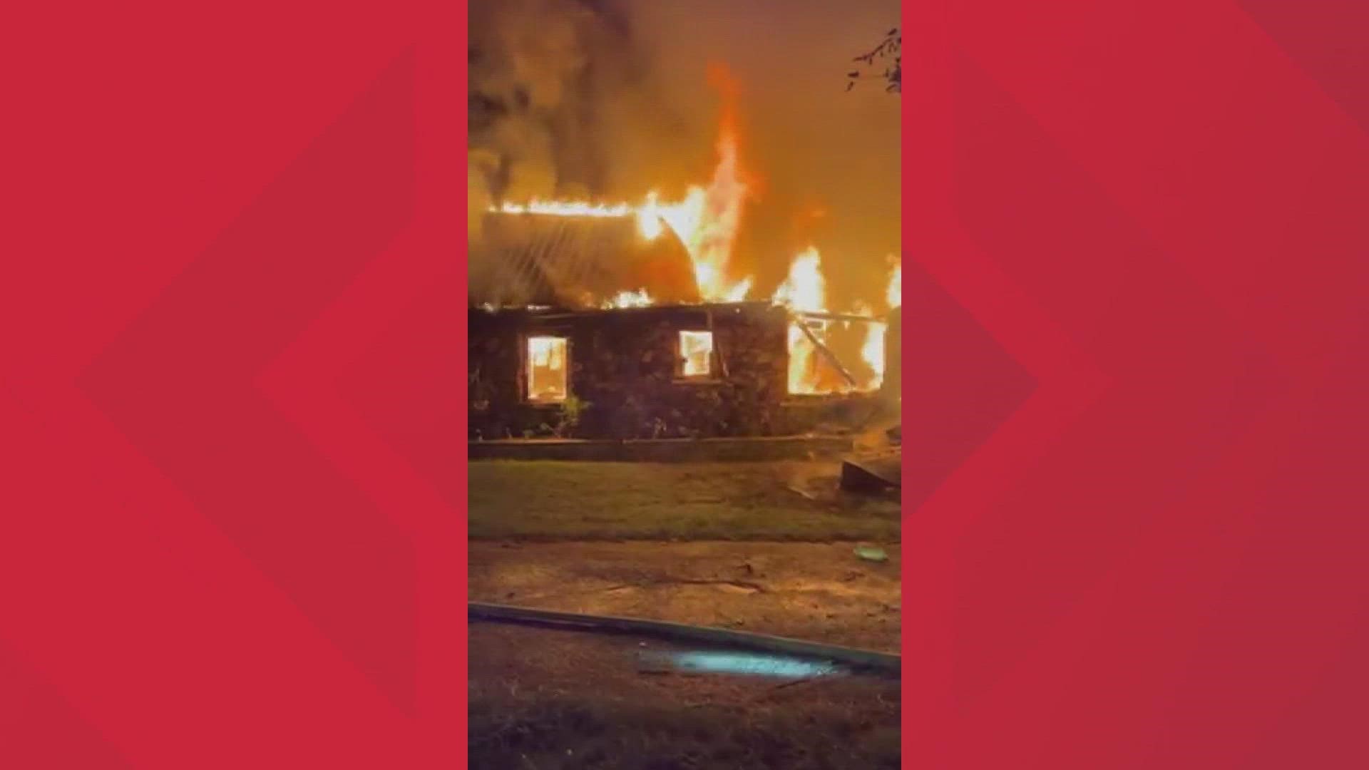 At least one person is dead after a house fire that happened between Lakemoore Drive and Fielden Sroe Road near Highway 92 around 10:30 p.m. Saturday night.