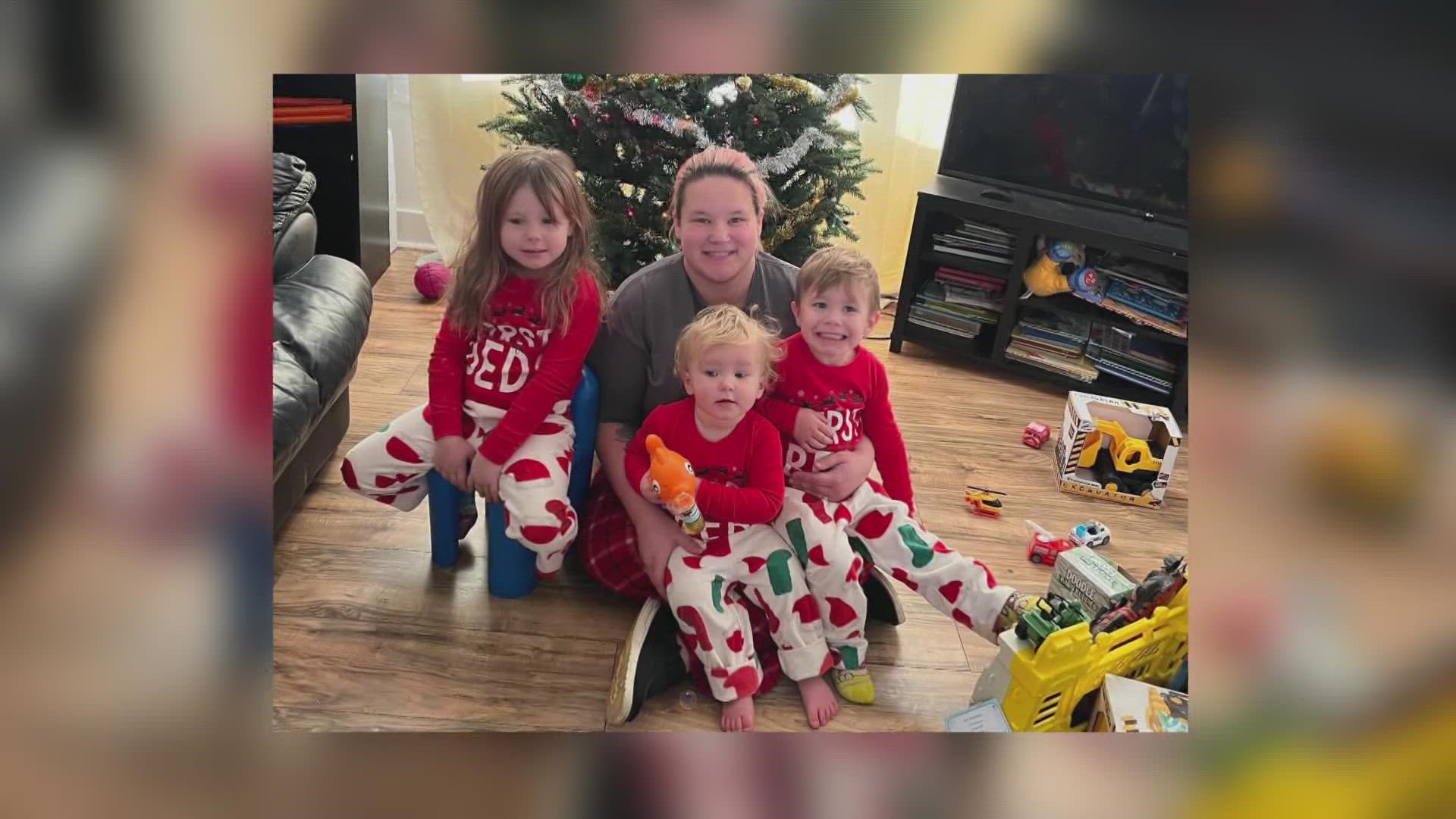 The kids were not in the home at the time of the fire, but the VFD said it destroyed everything inside the home -- including their Christmas gifts.
