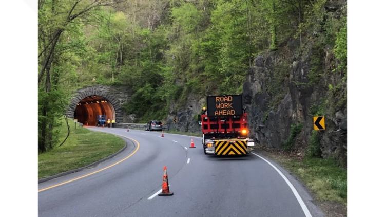 GSMNP: Traffic on northbound Spur tunnel reduced to one lane,  starting Jan. 3
