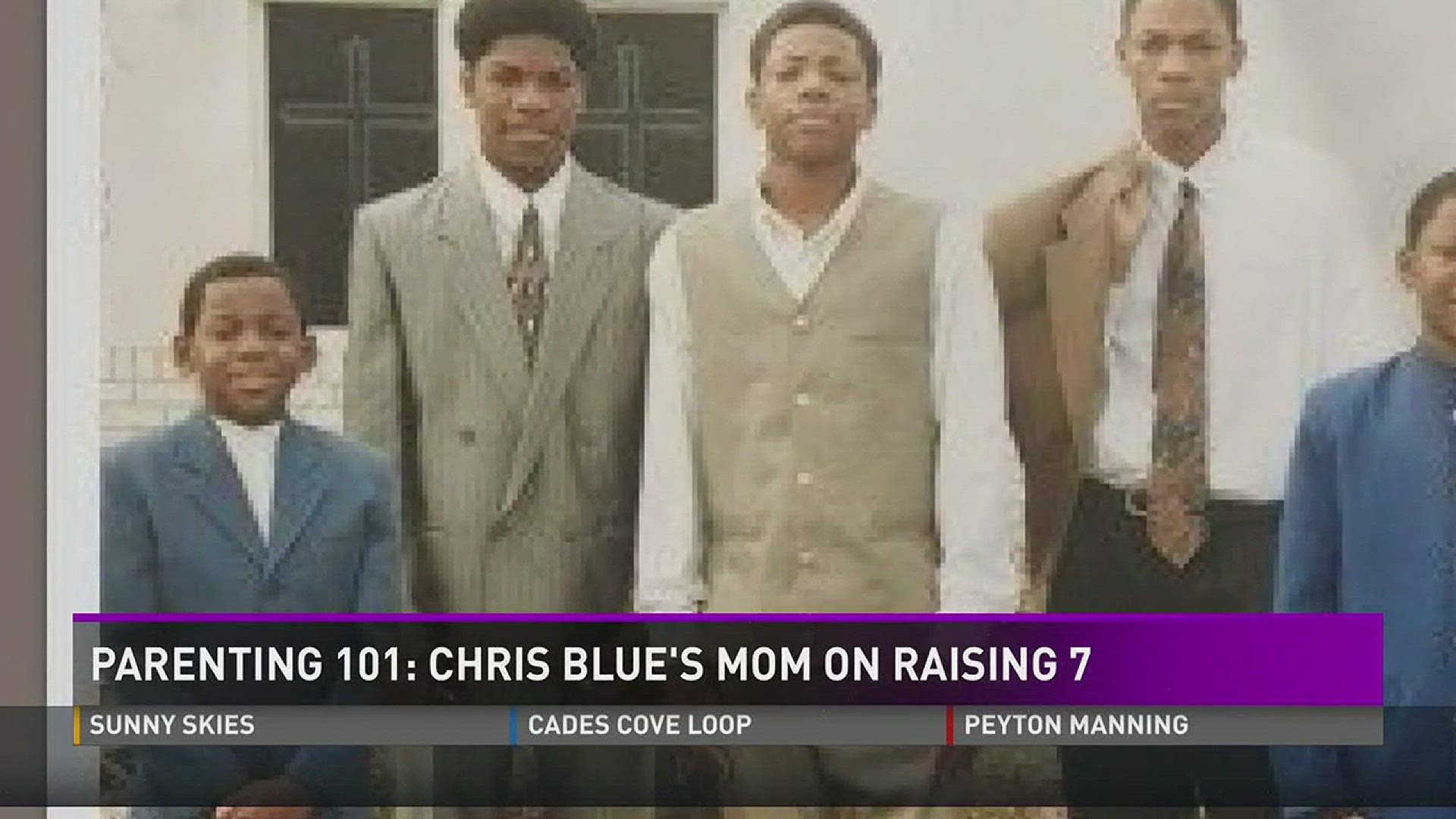 Chris Blue's mom talks about raising seven children.