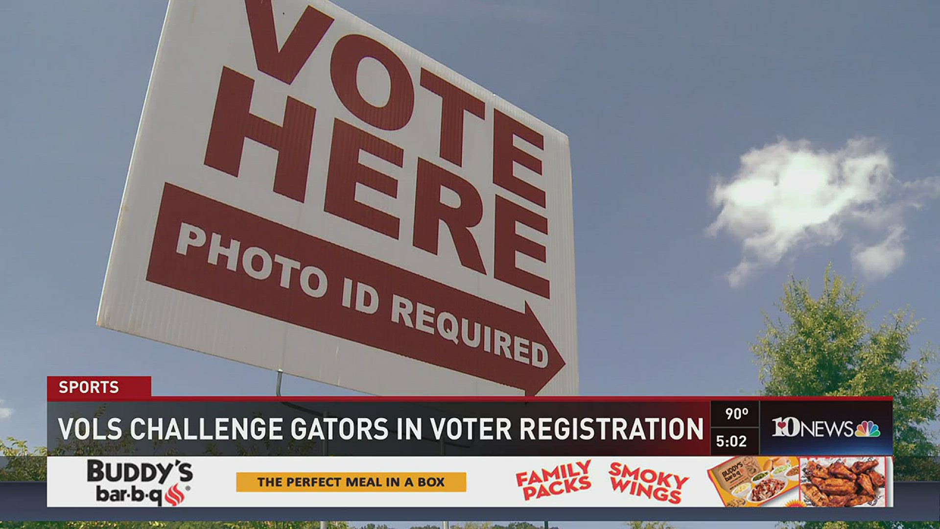 UT and Knoxville's Howard H. Baker Jr. Center for Public Policy have challenged the Gators to see which school can register the most students to vote.