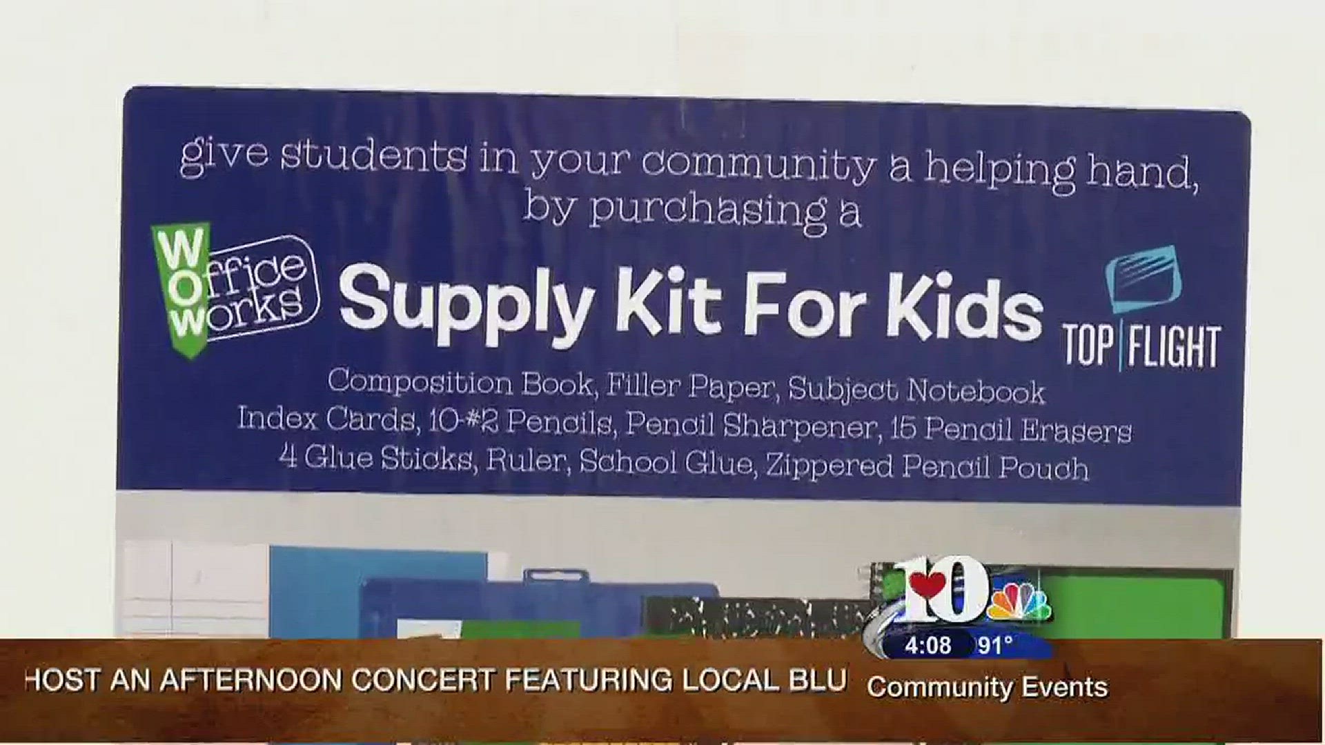Kroger is selling "Tools for Schools" kits with school supplies to buy and donate to students that cannot afford them. July 8, 2016.