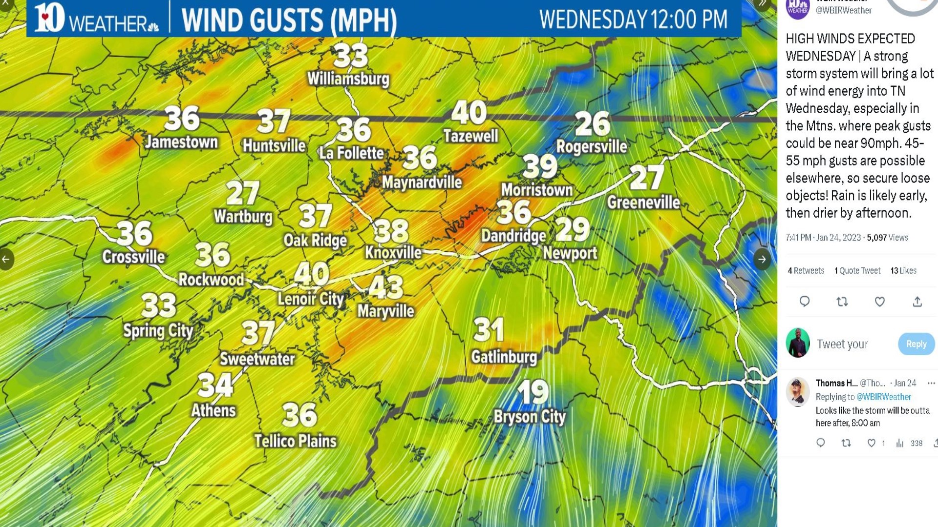 Weather Wednesday: Mountain wave winds | wbir.com