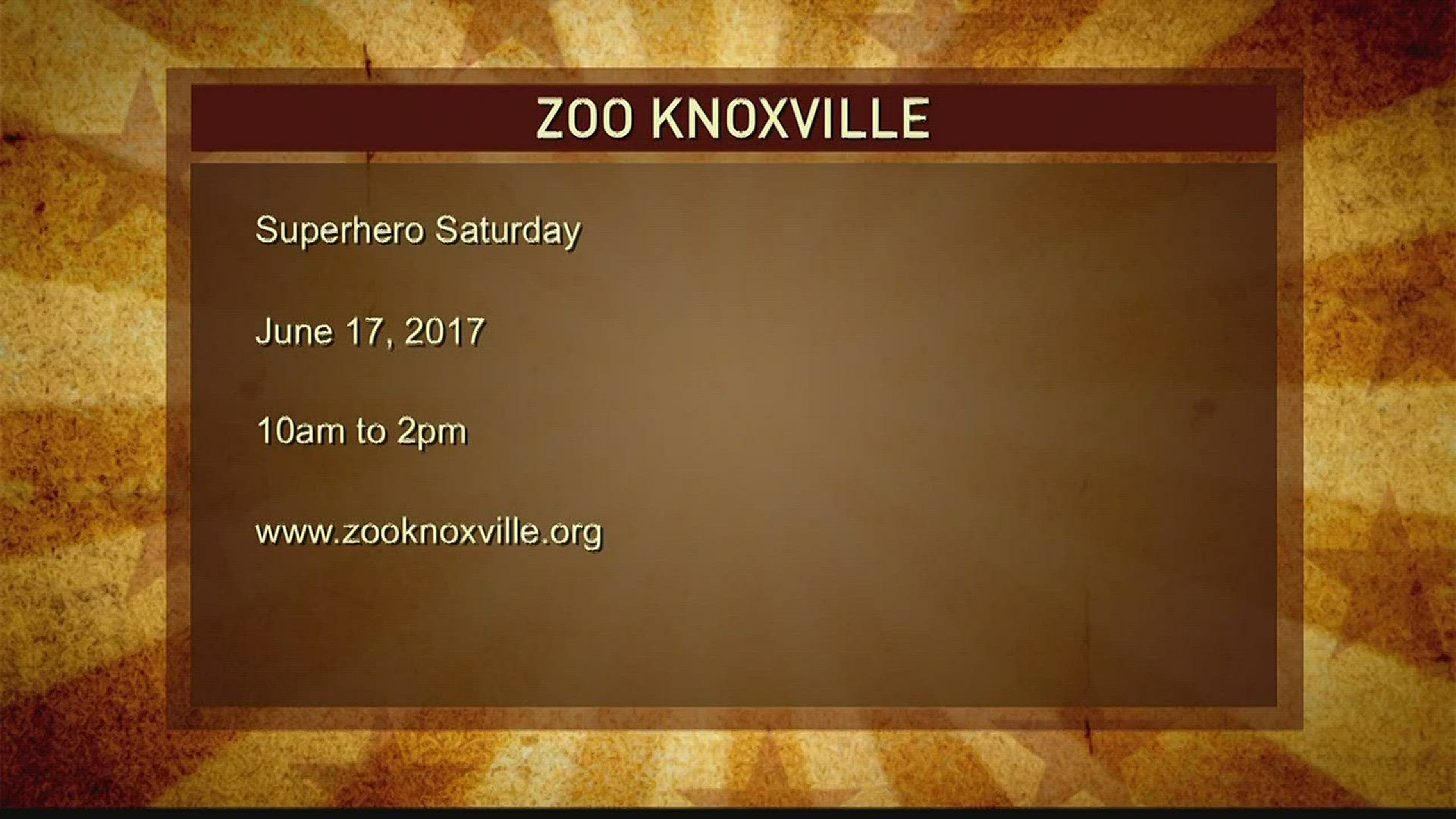Marvel Comics favorites Spider-Man and Captain America are coming to Zoo Knoxville for a special appearance at Superhero Saturday this Saturday, June 17, from 10:00 a.m. until 2:00 p.m.  zooknoxville.orgJune 14, 2017, 4pm