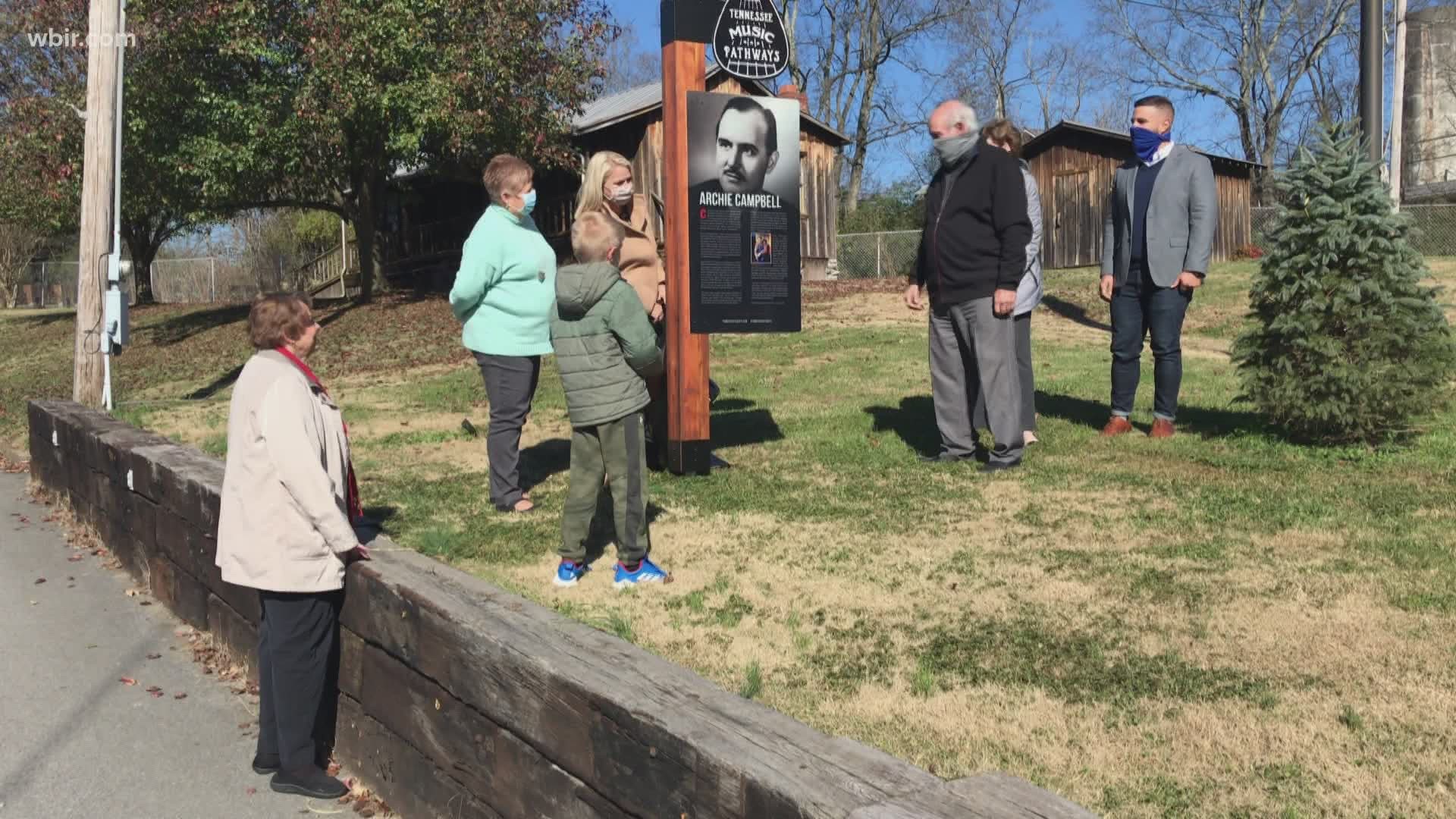 The Tennessee Department of Tourism has honored Bulls Gap native Archie Campbell with a historic marker telling all about the Hee Haw star. Dec. 1, 2020-4pm.