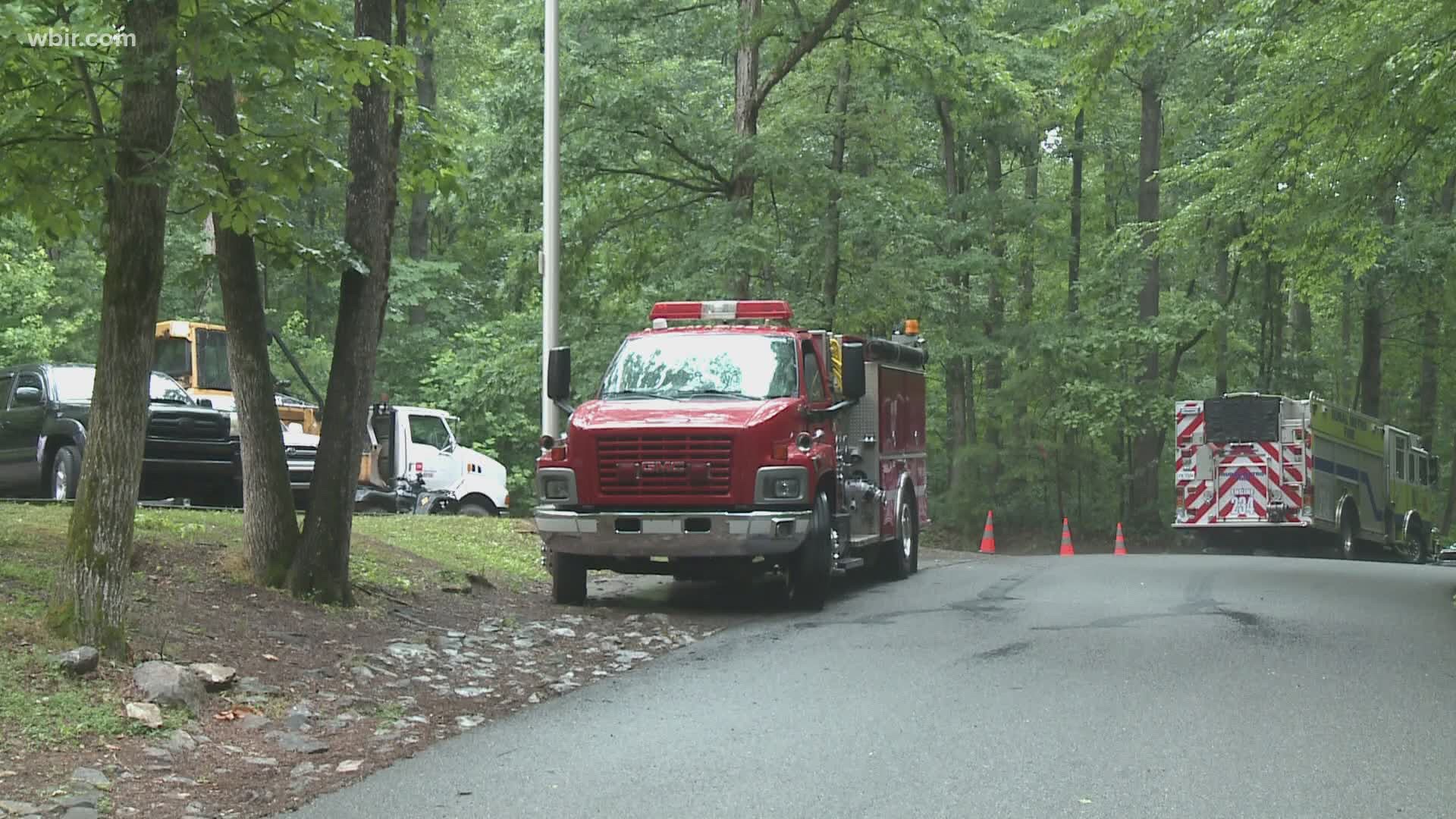 Firefighters put out the fire and turned the scene over to the forestry department, but when they returned Sunday morning, the fire was burning again.