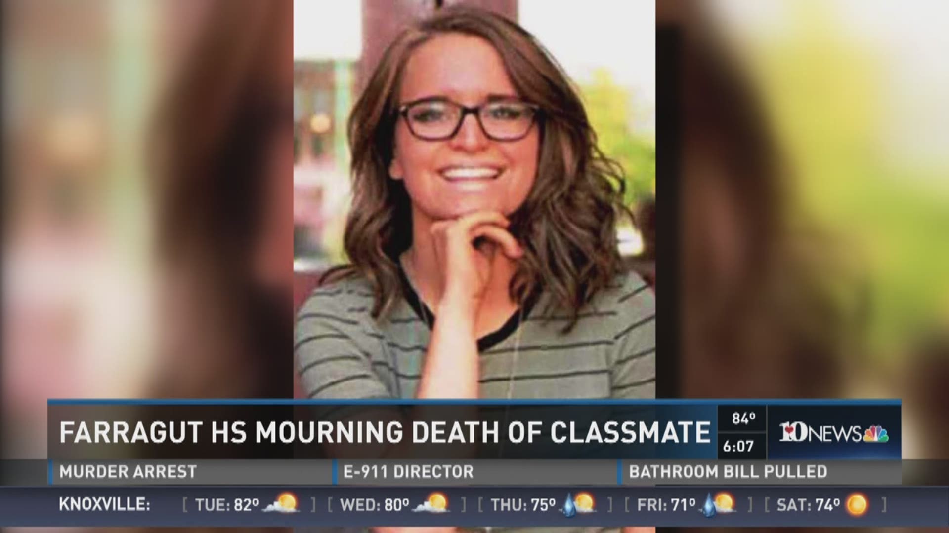 Memorial services for a Farragut High School senior are set for Wednesday evening. 18-year-old Taylor Corum died Saturday morning. 10News reporter Becca Habbeger has more on her life.