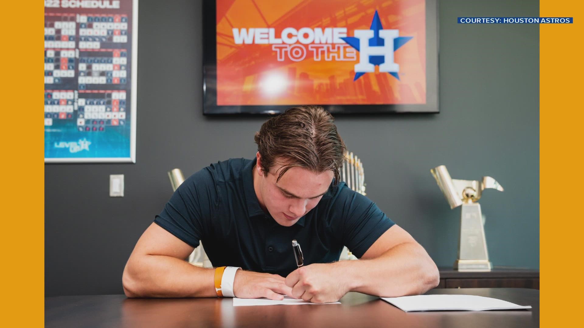 VFL Drew Gilbert signs with Houston Astros