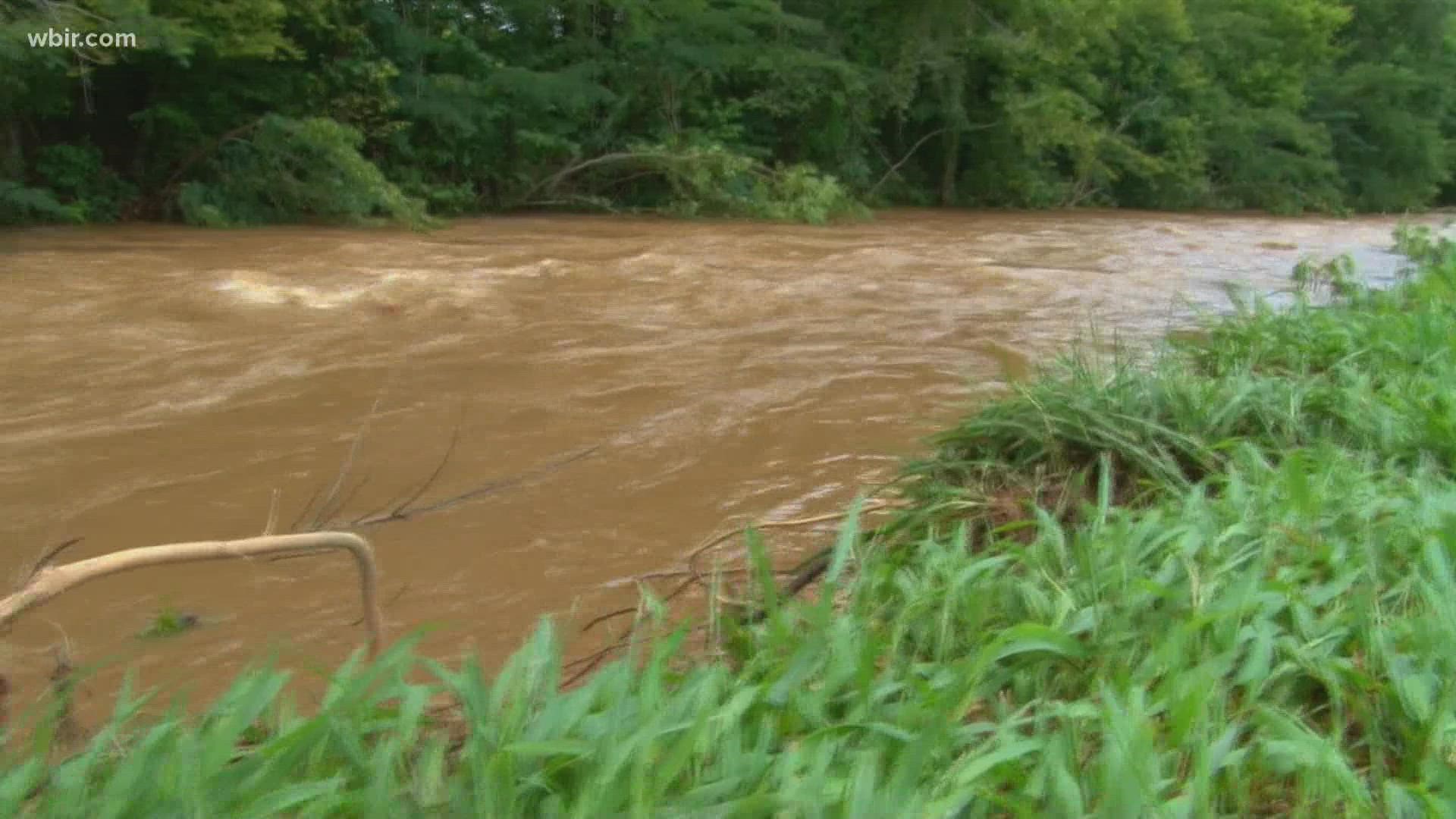 Water activities temporarily suspended on Pigeon River in Cocke Co