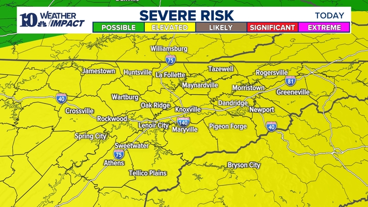 Strong storms likely in East Tennessee this evening | wbir.com