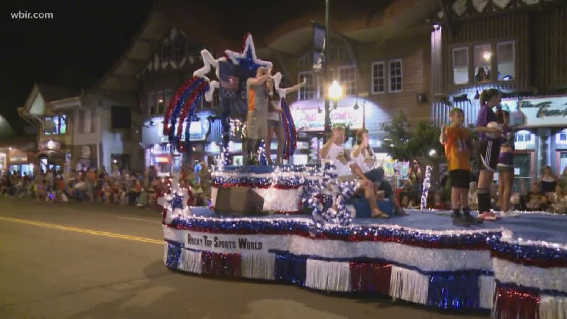 The annual midnight parade draws thousands to Gatlinburg, and people are already scoping out the best seats for the nation's first 4th of July parade. July 3, 2018.