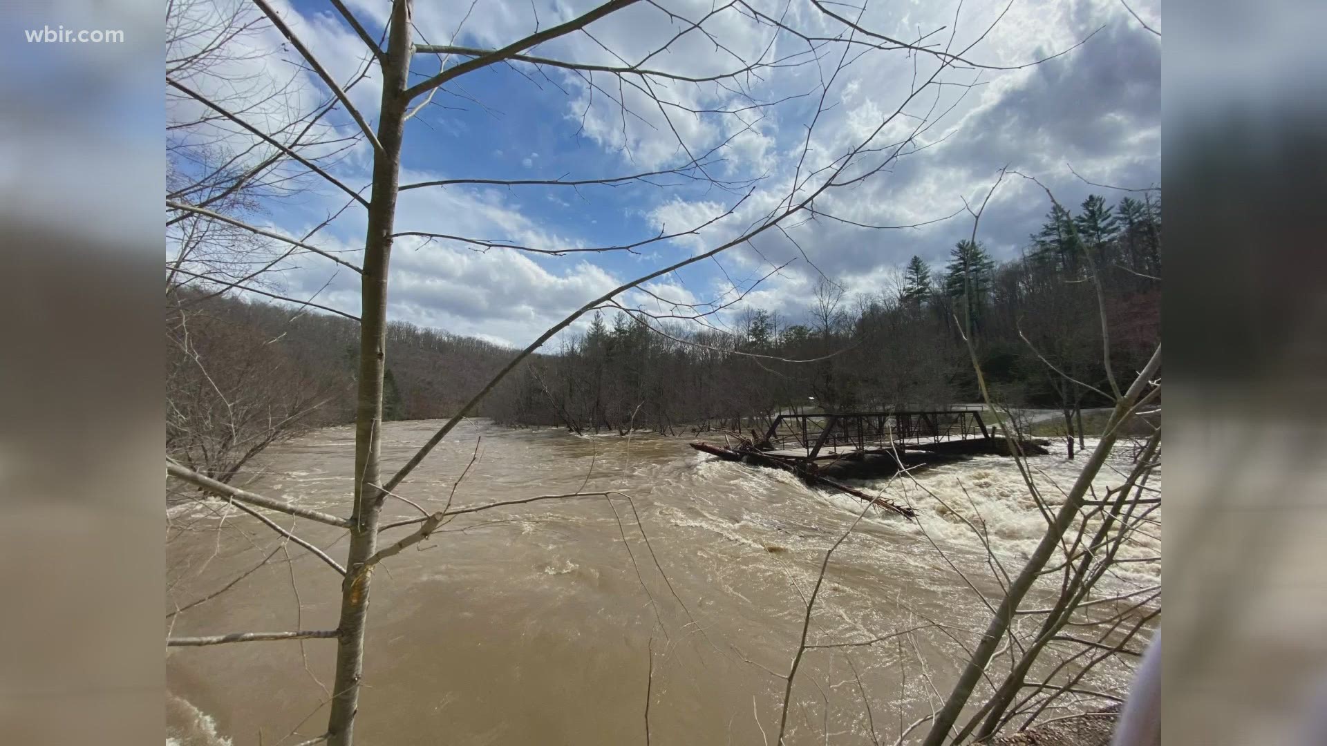 In Scott County, flooding hit Big South Fork hard, damaging a historic bridge.