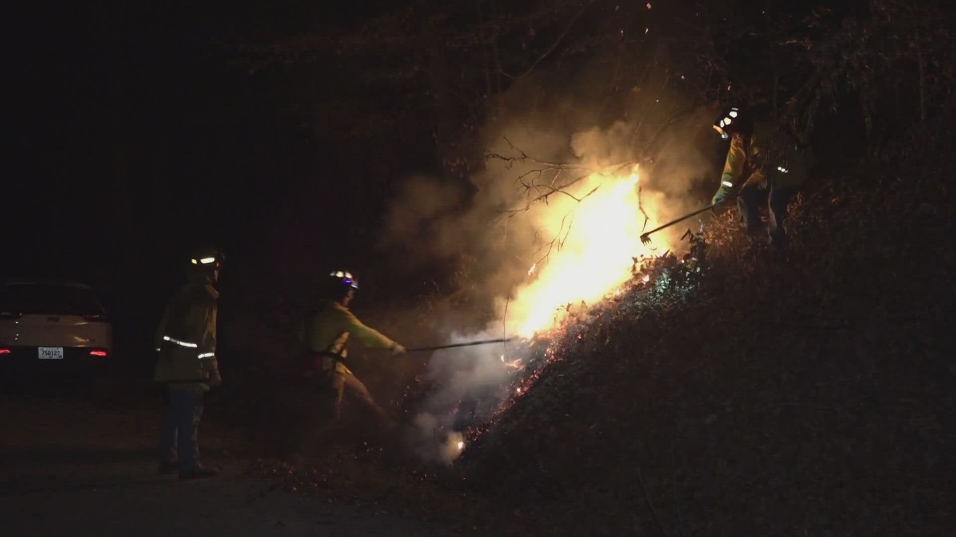 The assistant district forester said the Division of Forestry usually provides extra equipment to help control the fire.