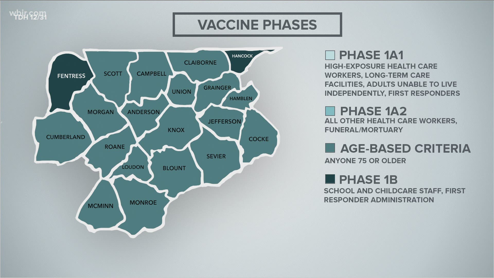 Over the weekend, East Tennessee health departments are expanding their COVID-19 vaccination pool.