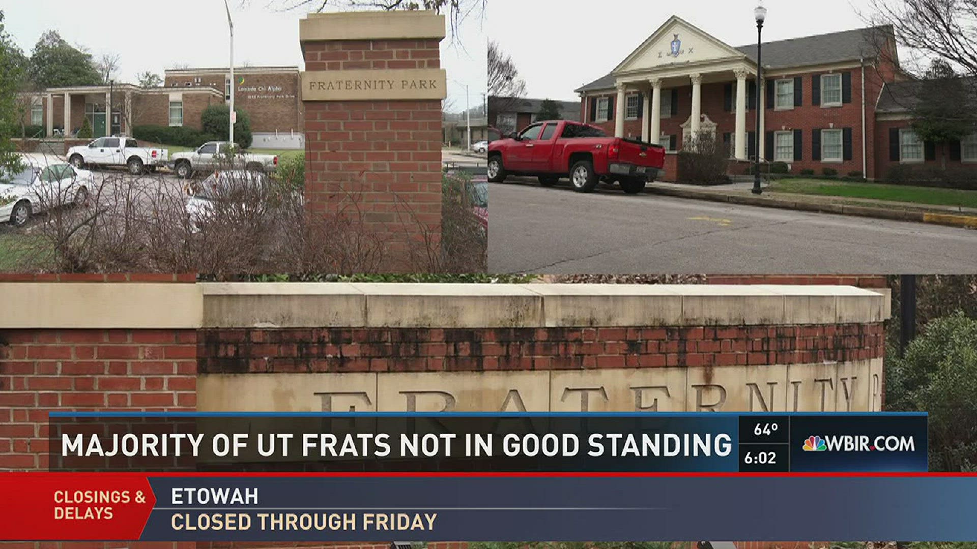 Feb. 8, 2017: The majority of UT's fraternities are not in good standing with the university.