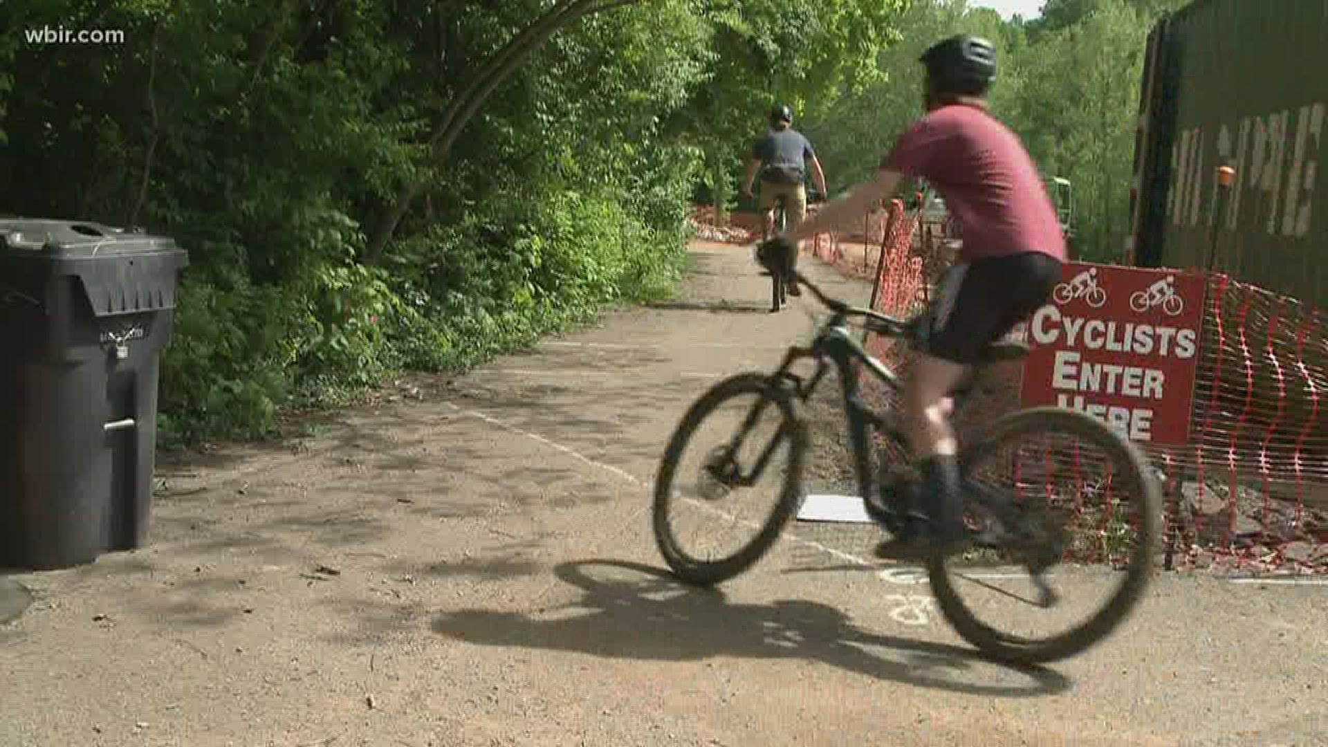 The mountain bike trails at the Baker Creek Preserve in South Knoxville are back open.