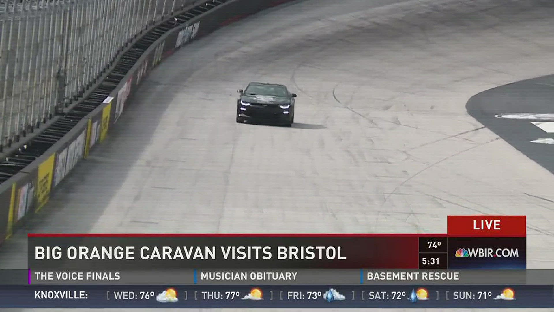 The Big Orange Caravan has been traveling all over the Southeast and tonight is making a stop at Bristol Motor Speedway, the site of the Battle of Bristol game later this year.