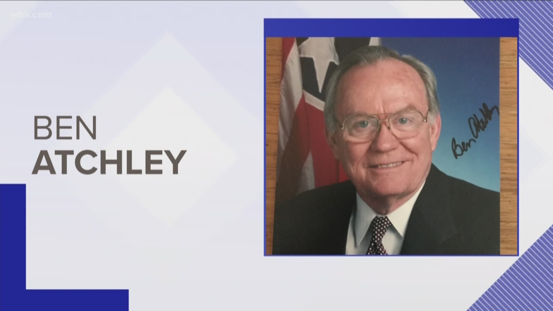 Family and friends said good bye to long-time state lawmaker Ben Atchley.