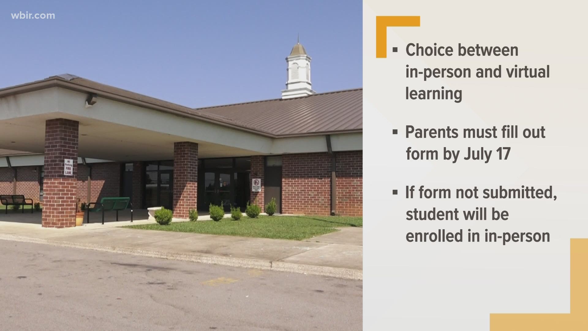 Blount County Schools said parents can choose between a traditional and virtual option for their students.