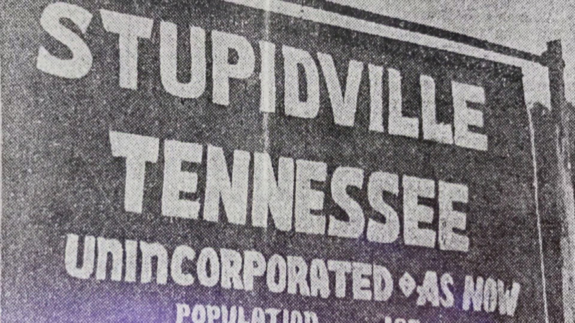 Grocery store owner Sam Briggs felt that Morgan County was "going backward," and hence Stupidville was created to embody that concept.