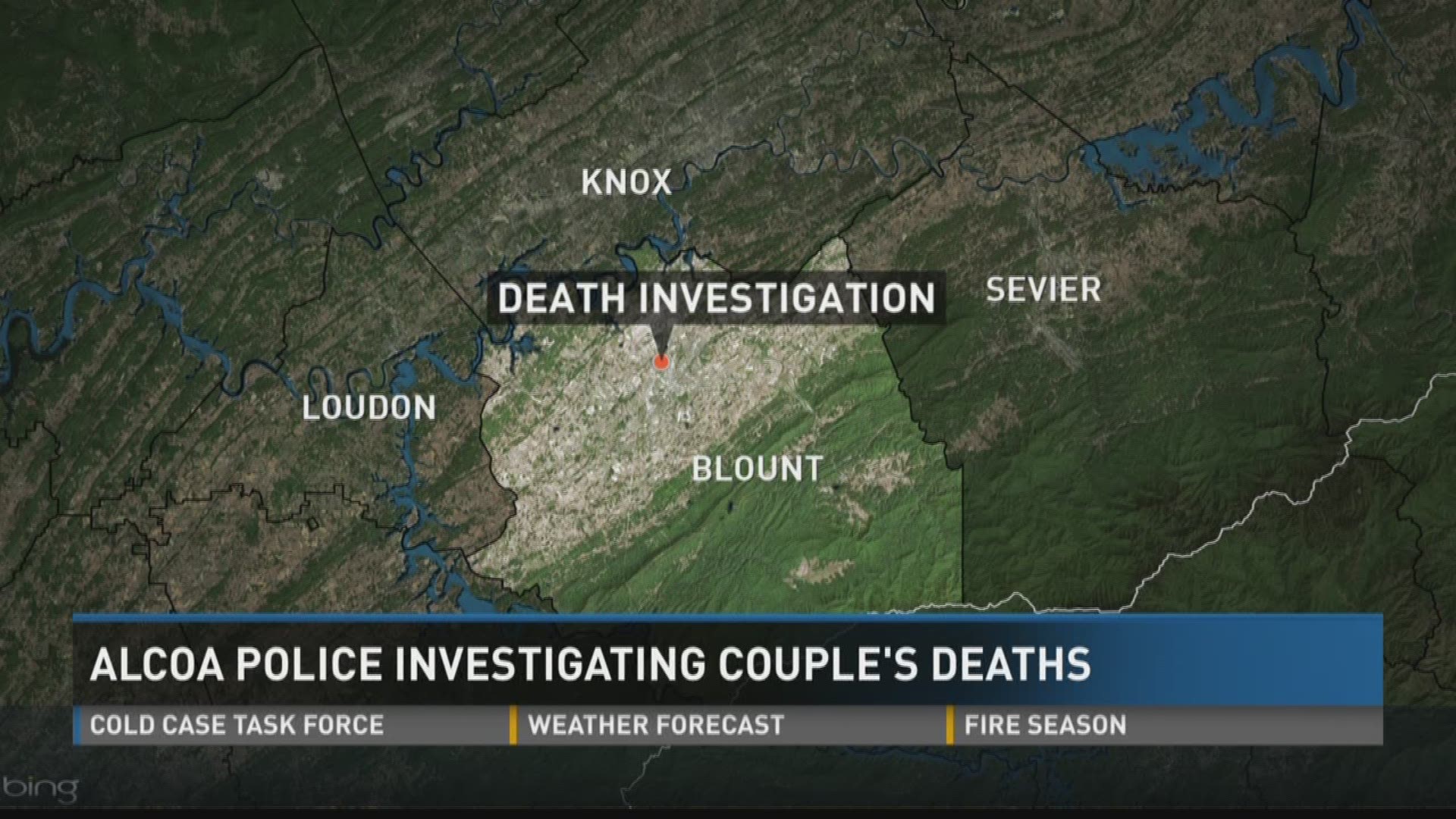 Feb. 15, 2017: Police are investigating after they discovered two people dead in their Alcoa home.