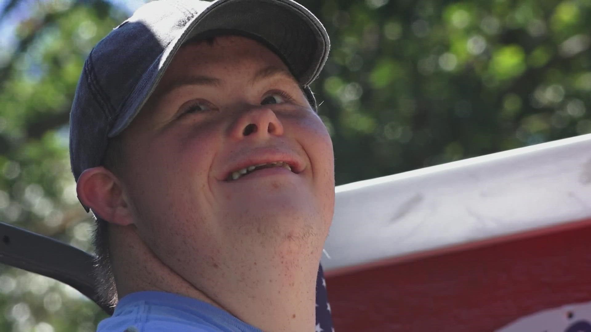 Trey Evans may sell chips and candy, but the smiles are always free.