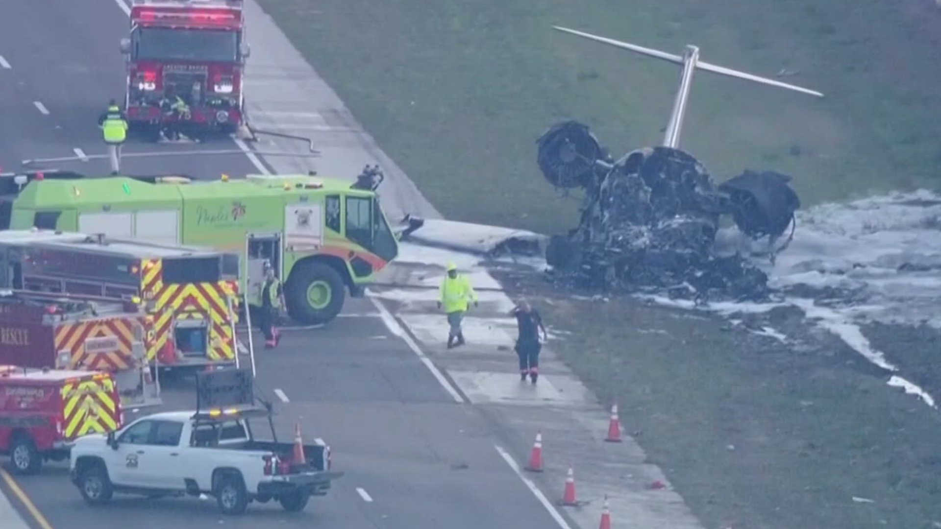 Air Traffic Control told CBS affiliate WINK that two engines failed on the twin-engine jet plane before the crash.