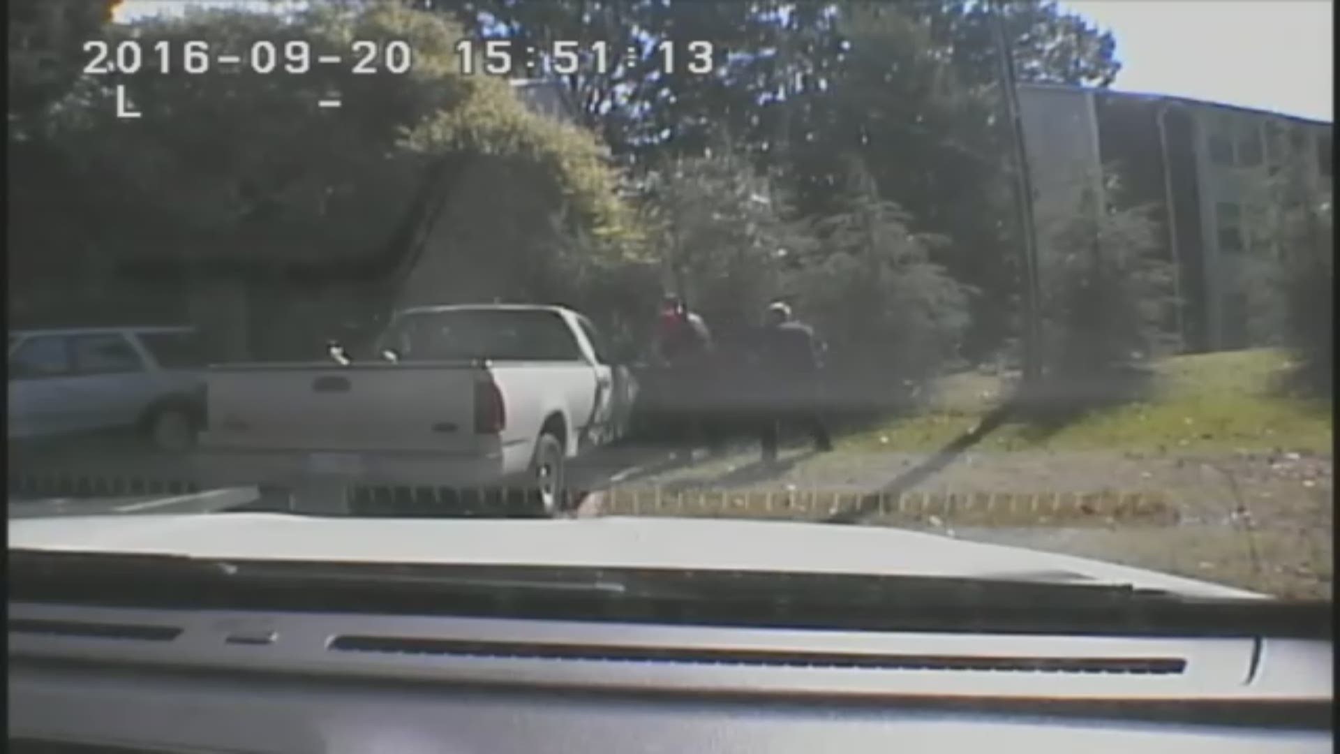 WARNING: GRAPHIC VIDEO: The Charlotte-Mecklenburg Police Department released the dash cam video of the Keith Scott shooting.