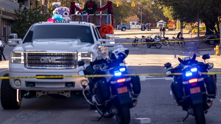 11-year-old girl dies after being hit by pickup truck during Raleigh Christmas Parade; 20-year-old driver faces multiple charges