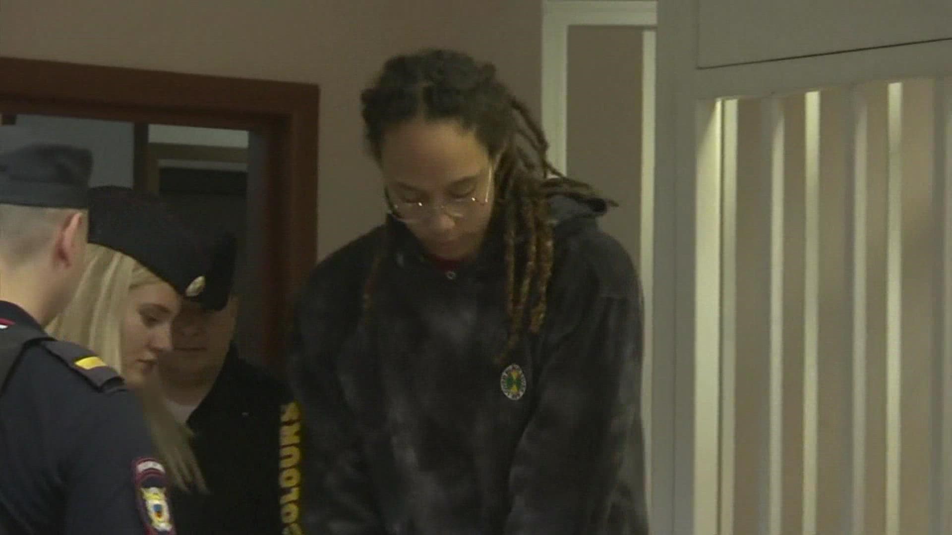 Griner faces up to 10 years in prison.