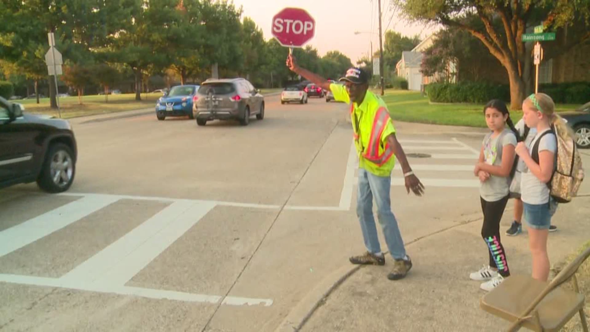 Plano crossing guard is part of school family