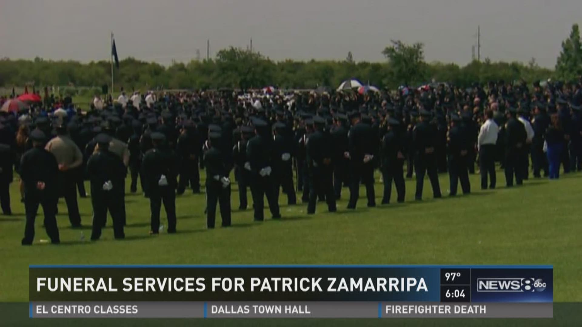 Todd Unger reports - Funeral Services for Patrick Zamarripa