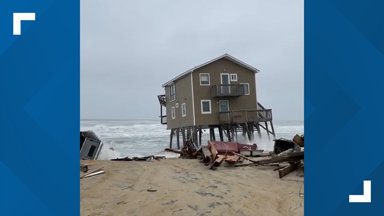 North Carolina Outer Banks home collapses into ocean, the second in same day