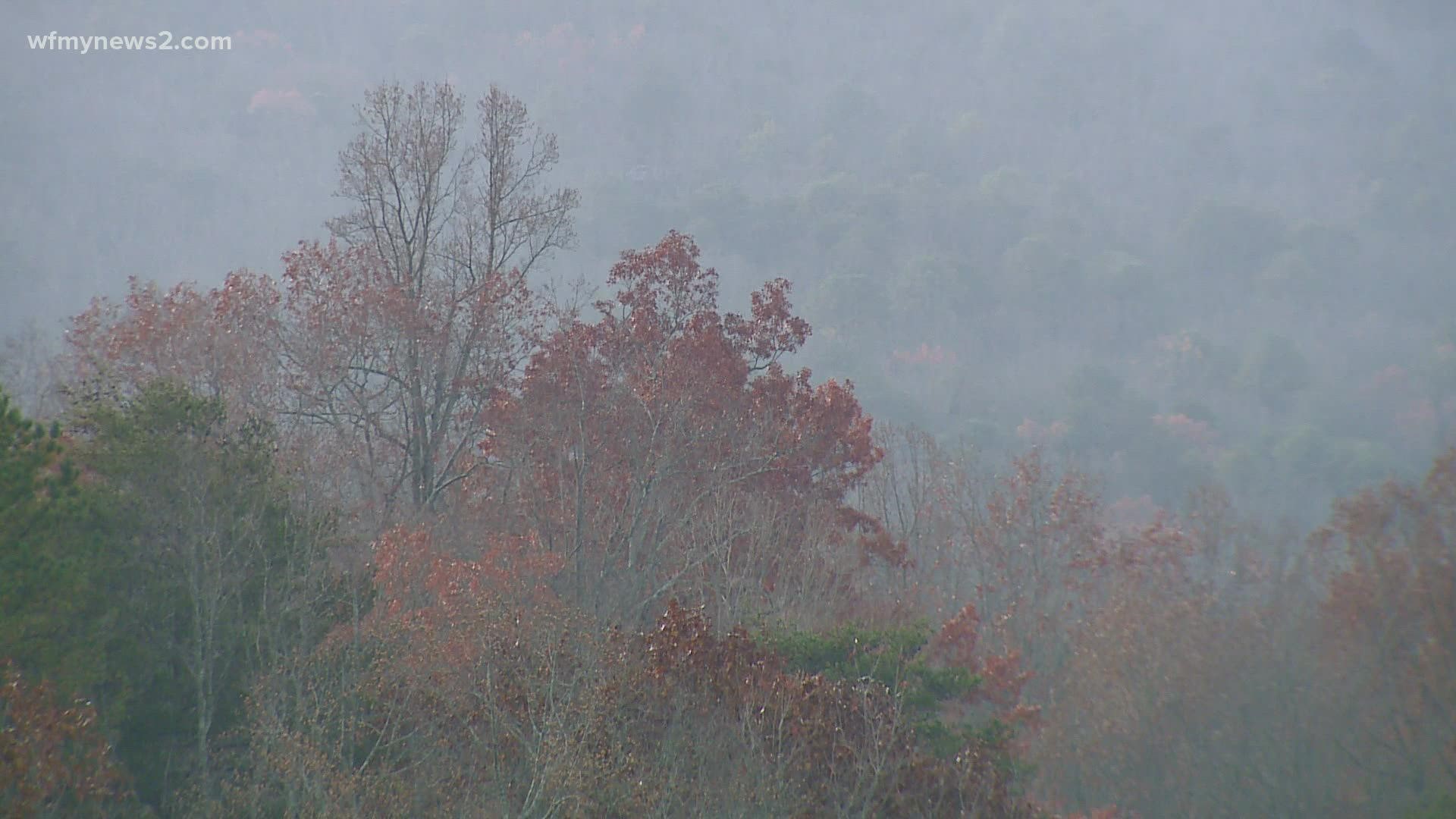 The Grindstone fire at Pilot Mountain has burned 1,100 acres but is now 80% contained, according to the NC Forest Service.pp