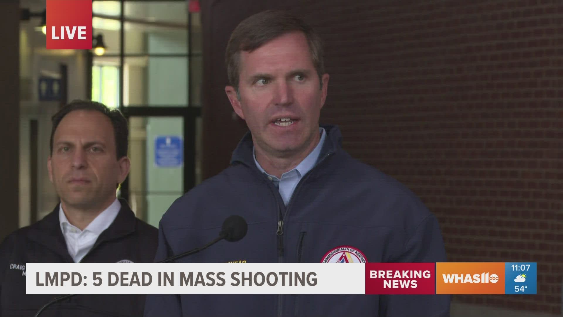 The governor got emotional while giving an update on the mass shooting at a Louisville bank.