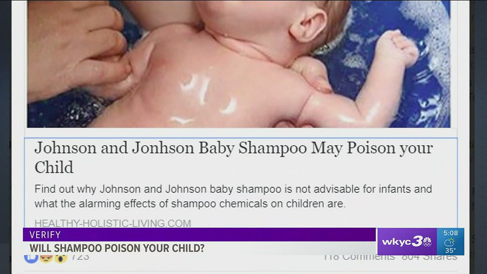 VERIFY: Are there toxins in Johnson & Johnson's baby shampoo?