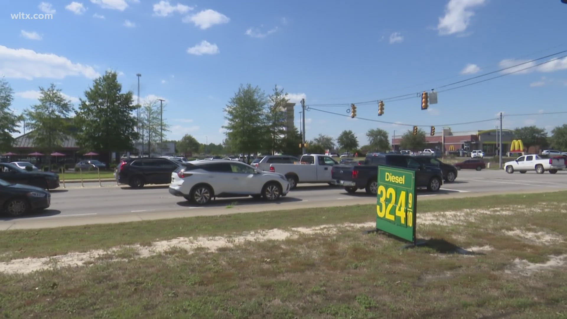 There was frustration at the gas pumps in Lexington County as people tried to fill up after Helene knocked out power to tens of thousands.