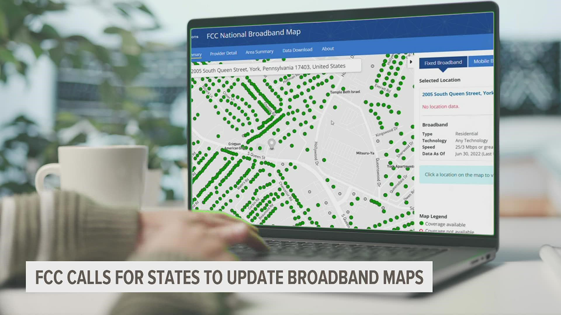 Dsl Map Example States contend with short deadline to correct broadband map | wbir.com