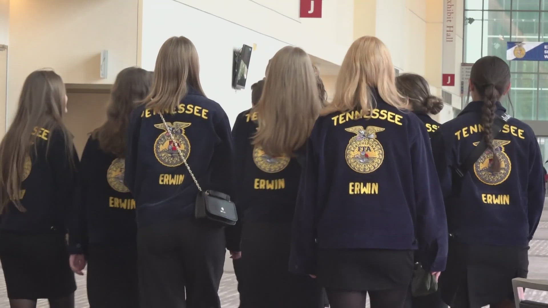 The national FFA stepped up to help the students from Erwin, Tennessee attend the conference after a hurricane ravaged their hometown.