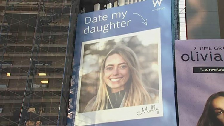 'Date My Daughter' | Dating app helps mom's quest for love with Times Square billboard