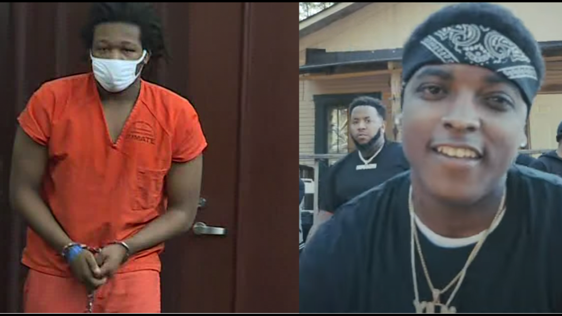 Hakeem Robinson, aka Jacksonville rapper Ksoo, appeared in Duval County Court on Aug. 11. He's accused killing Adrian Gainer and Charles McCormick.