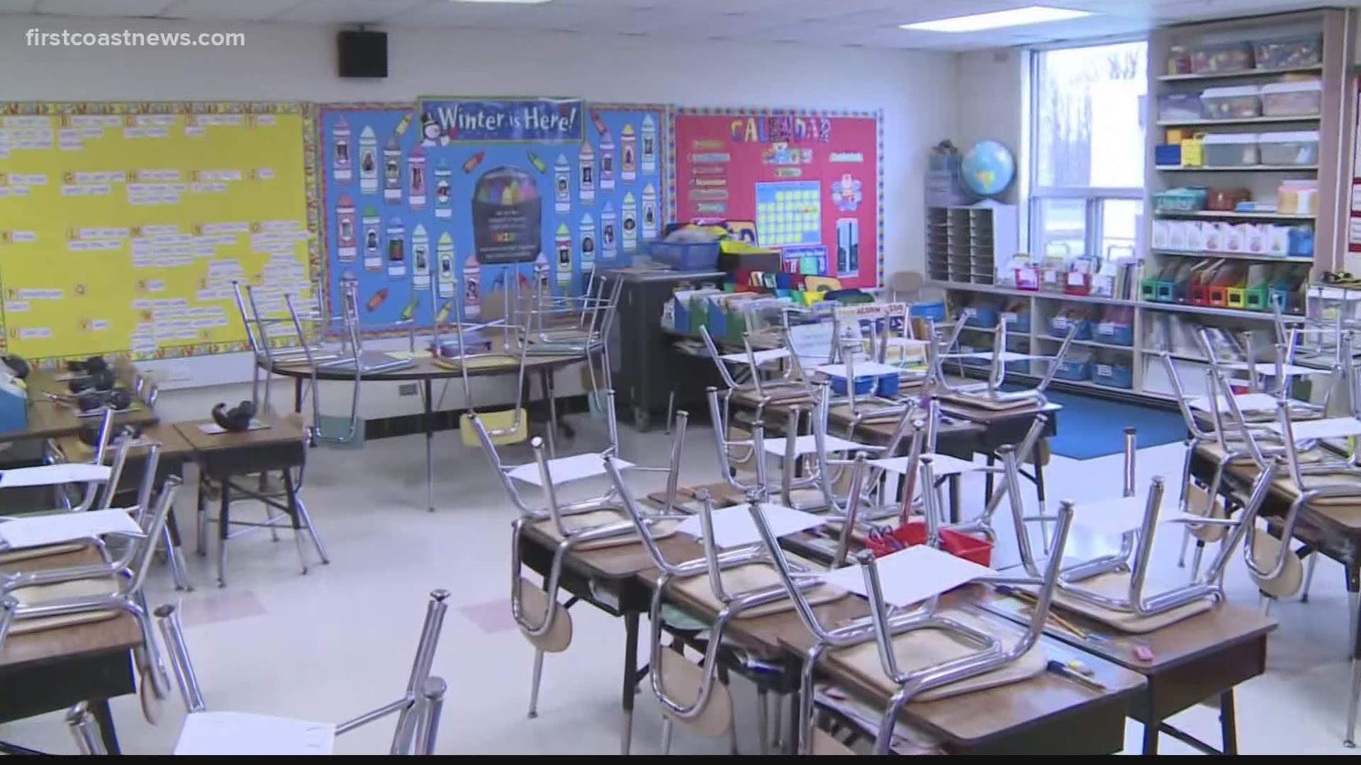A Duval County teacher resigned due to fears of COVID-19.