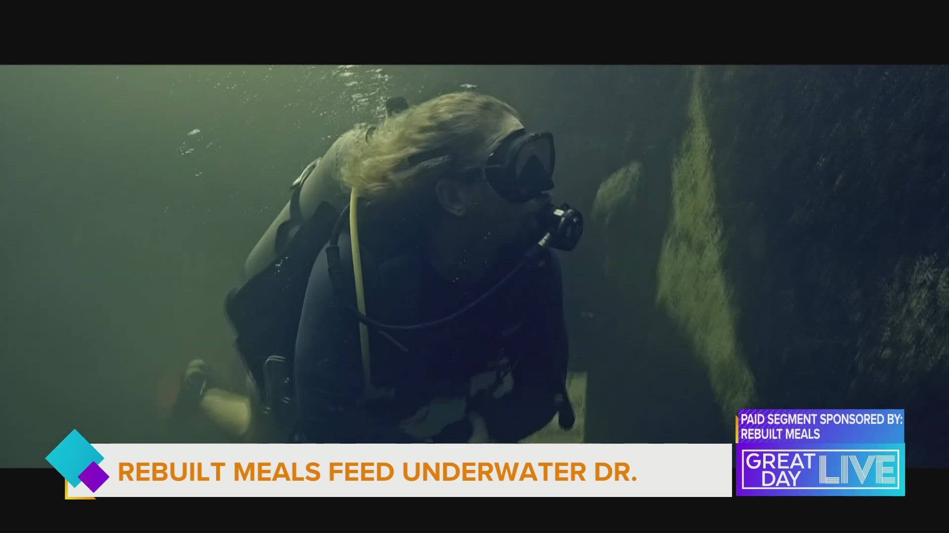 USF Researcher, Dr. Joseph Dituri who is living under water for more than 100 days, teams up with Rebuilt Meals.