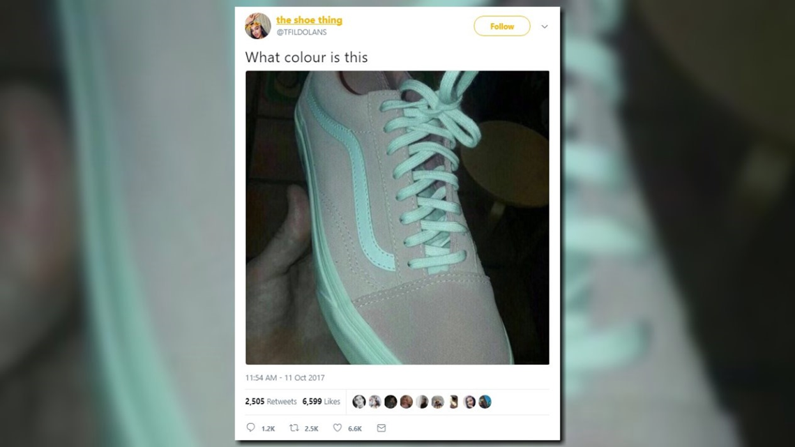 Internet rages over shoe colors 