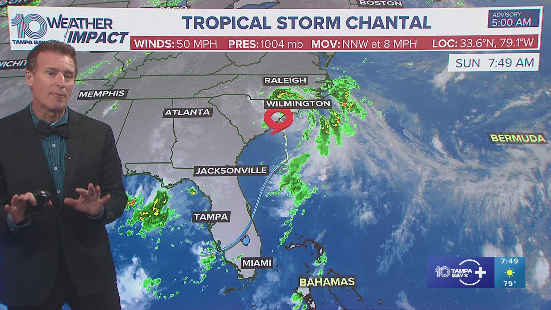 Tropical Storm Chantal makes landfall over the Carolinas | wbir.com