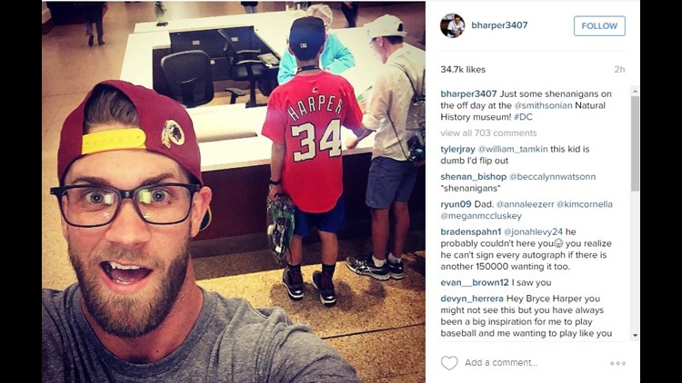 Bryce Harper's Instagram Might Be the Happiest Thing on the